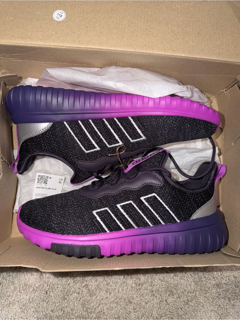 Youth or Women Adidas Kaptir Athletic Sneakers